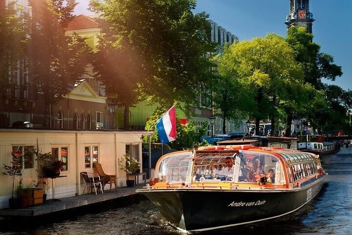 Amsterdam walking tour with canal cruise (small groups) image