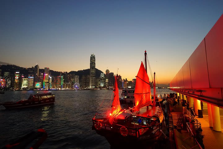 Hong Kong Night Junk Cruise with Authentic Cantonese Dim Sum Experience image