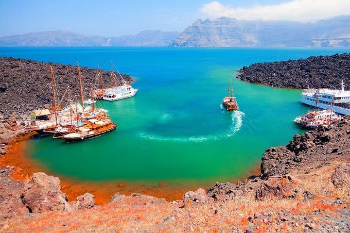 Santorini Volcano Hot Springs Thirassia Trip image