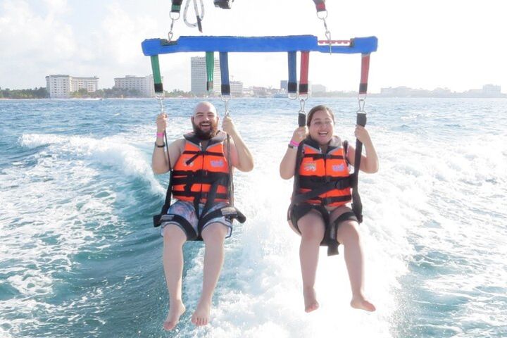 Jet ski and Parasailing in Cancun with Pickup from Riviera Maya image