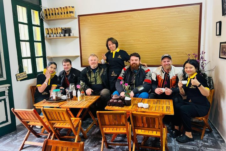 Hanoi Egg Coffee Class and Street Food Walking Tour image