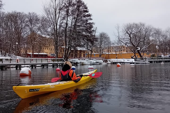 Stockholm City Winter Kayak Tour image