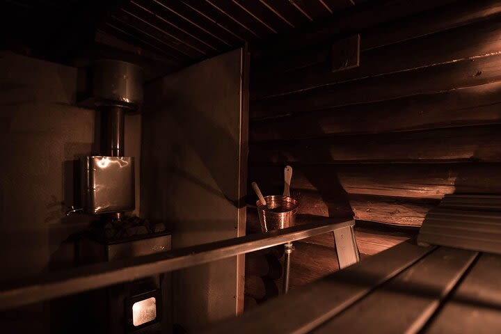 Private Lappish evening in the wilderness with traditional sauna and dinner image