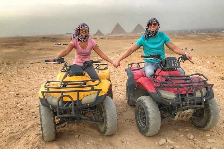 Amamzing Day Tour To Giza Pyramids With Camel Ride & Four Wheeler (ATV) image