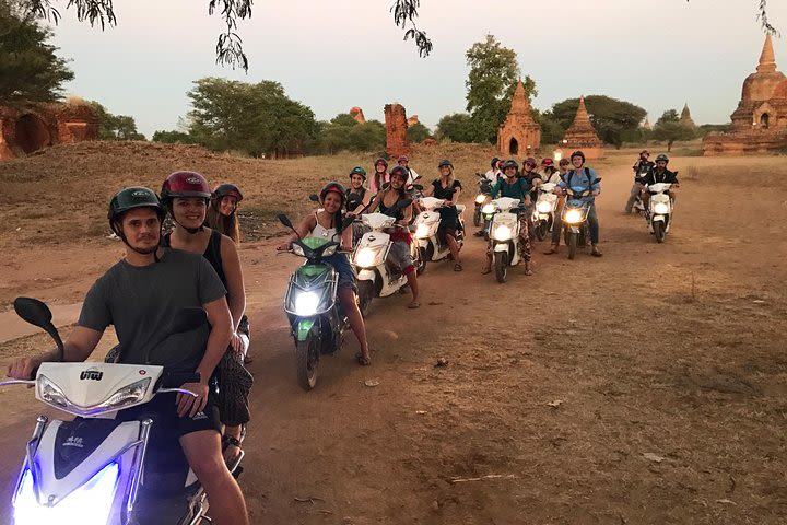 E-Biking Around Bagan with Tour Guide (Sunset Boat included)  image