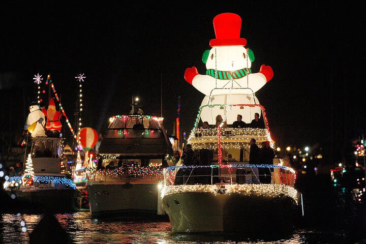 Private Newport Harbor Christmas Boat Parade Cruise from BayWatch Boat Charters image