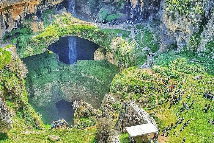 Baatara Gorge Waterfall, Jeita Grotto and Byblos Tour image