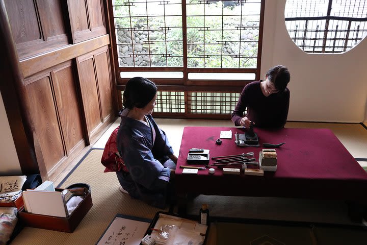 Calligraphy Demonstration and Lesson at a Traditional Japanese House image