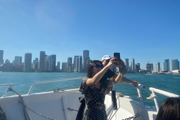 Miami Skyline Sunset Cruise with optional upgrade to Hard Rock Cafe & Sky Wheel image