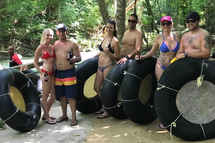 Private calypso river tubing + blue hole waterfalls tour from Ocho Rios  image