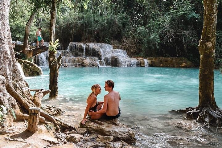 Private Tour: Pak Ou Cave and Kuang Si Waterfall Tour from Luang Prabang image