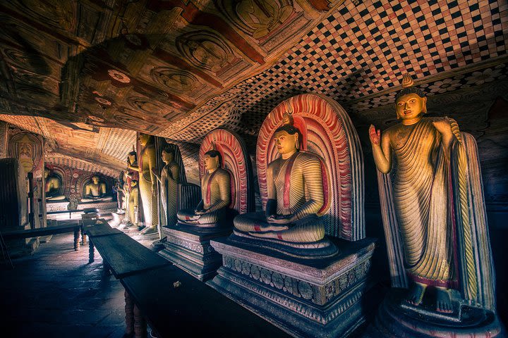 Sigiriya Rock and Dambulla Cave from Sigiriya  image