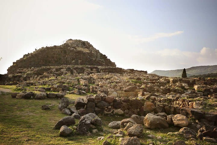 The wilde horses of the Giara and the nuraghe of Barumini image