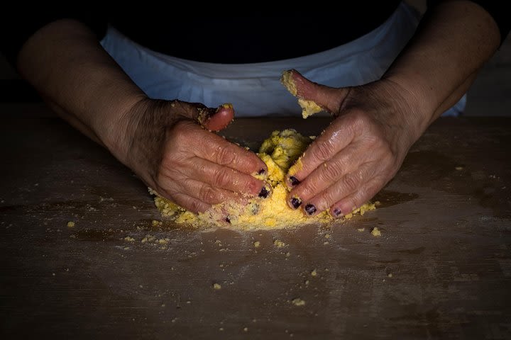 Homemade fresh pasta cooking image