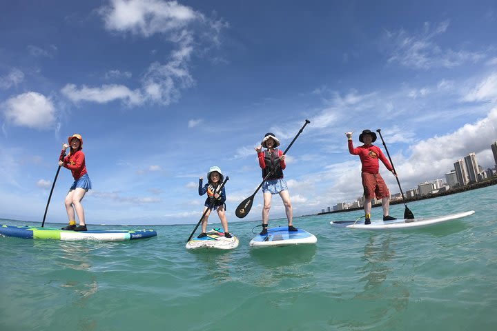 Stand Up Paddleboarding - Family Lessons - Waikiki, Oahu image