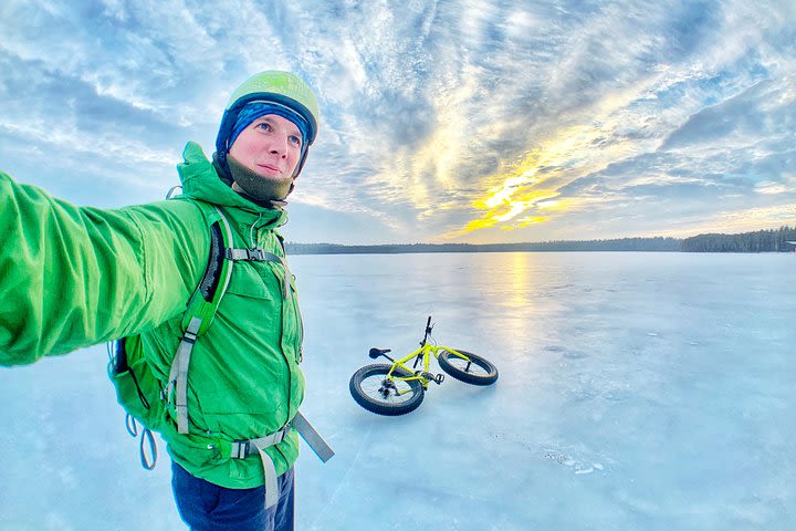 Fatbiking tour with Sauna in Visaginas, Lithuania image