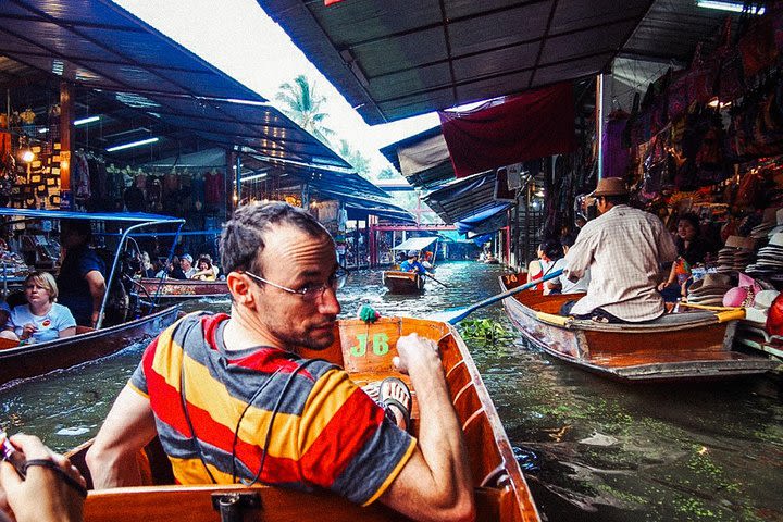 Grand Palace, Damnoen Floating Market & Maeklong Railway Market Tour – Full Day image