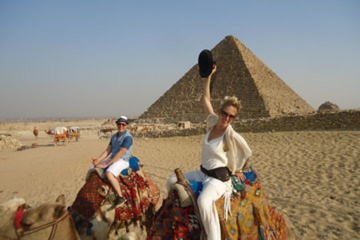 Pyramids, Sphinx & Tourist Bazaar Tour from Cairo Airport image