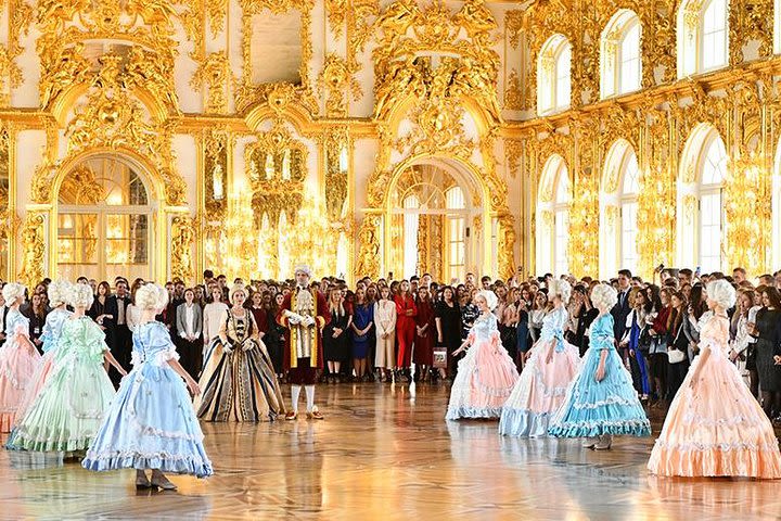 Catherine Palace in Pushkin/Tzarskoe Selo/ Mini-Group Tour. Amber Room & Gardens image