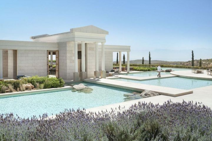 Athens to Amanzoe Private Helicopter Transfer image