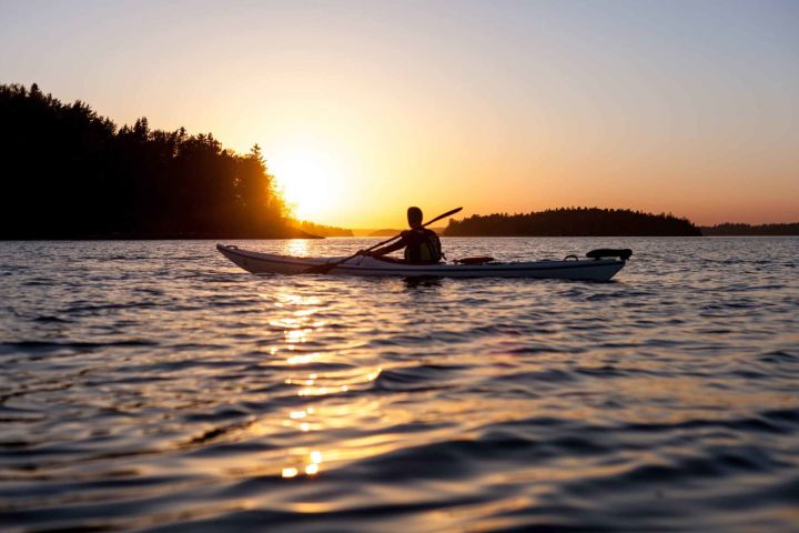 Vaxholm: Stockholm Archipelago Sunset Kayaking Tour and Fika image