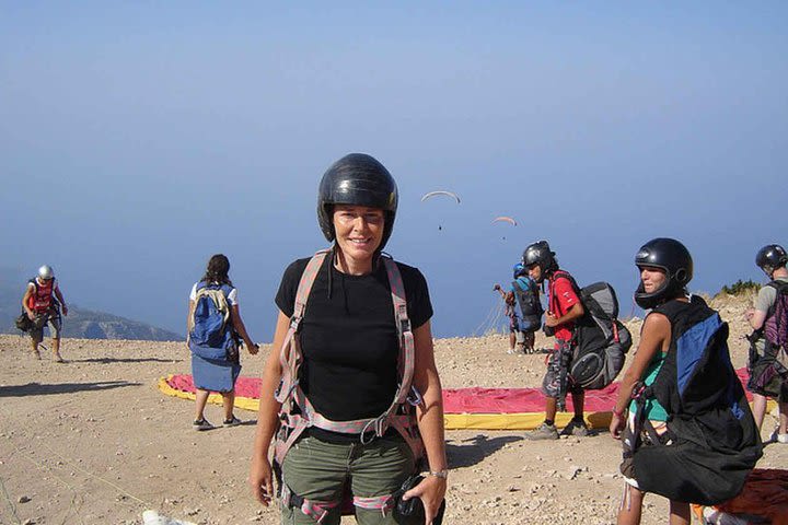 Tandem Paragliding with transfer from Side image