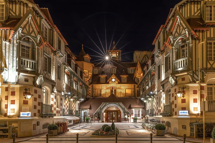 Private tour of Deauville by night in a sidecar image