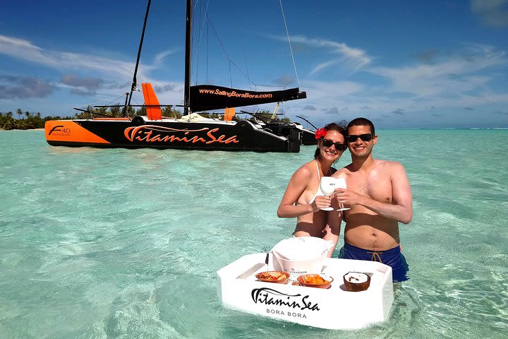 Private Tour: Half-Day Catamaran Sailing Snorkeling and Floating Bar  image