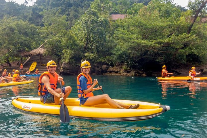 Group Tour: Discover Dark Cave - Kayak And Zipline Tour From Hue image