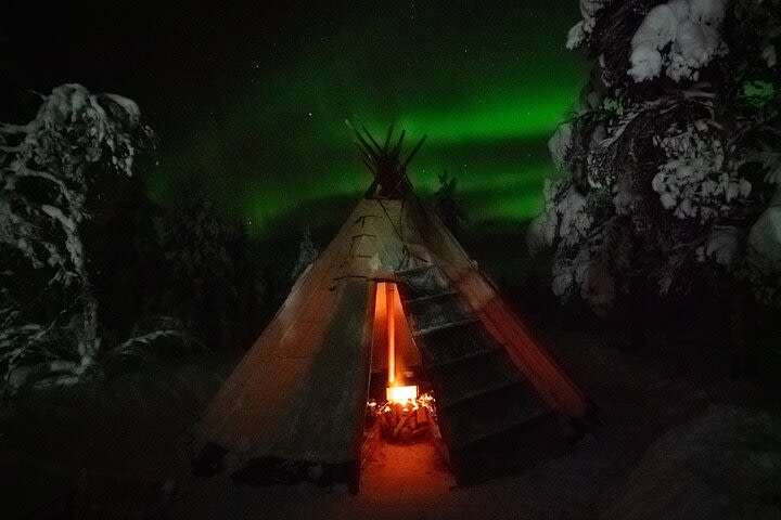 Aurora Hunting Tour with Reindeer Sledding from Kiruna image