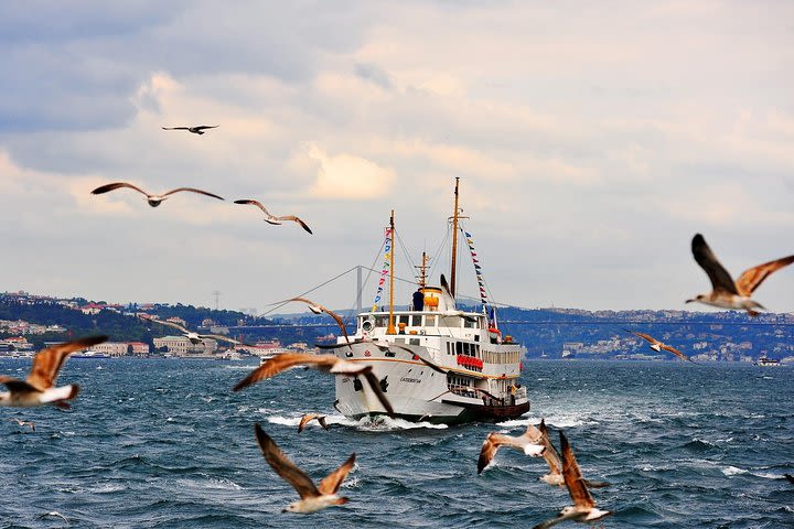 Afternoon Bosphorus Boat and Bus Tour with cable car from Pierre Loti Coffee  image