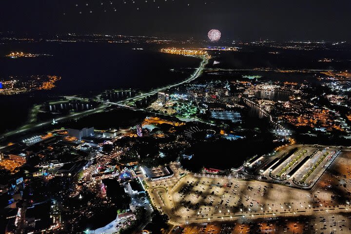 Twilight Aerial Adventure over Orlando with Fireworks Finale! image