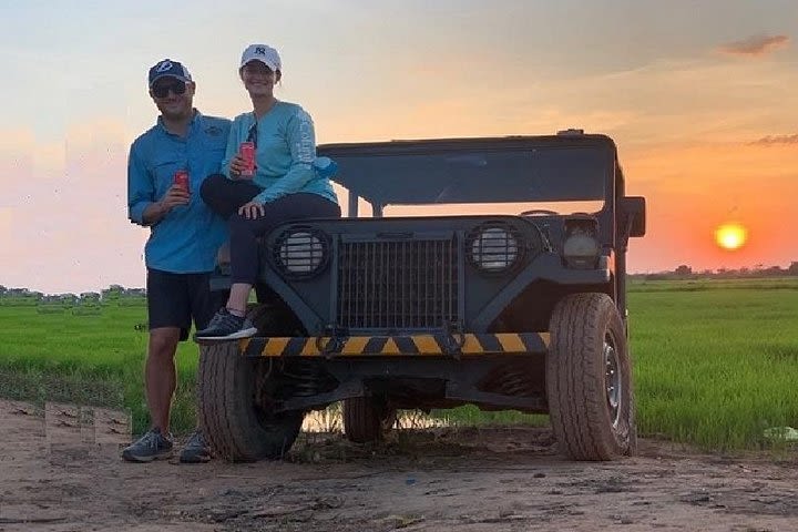 Countryside Sunset by Military Jeep image