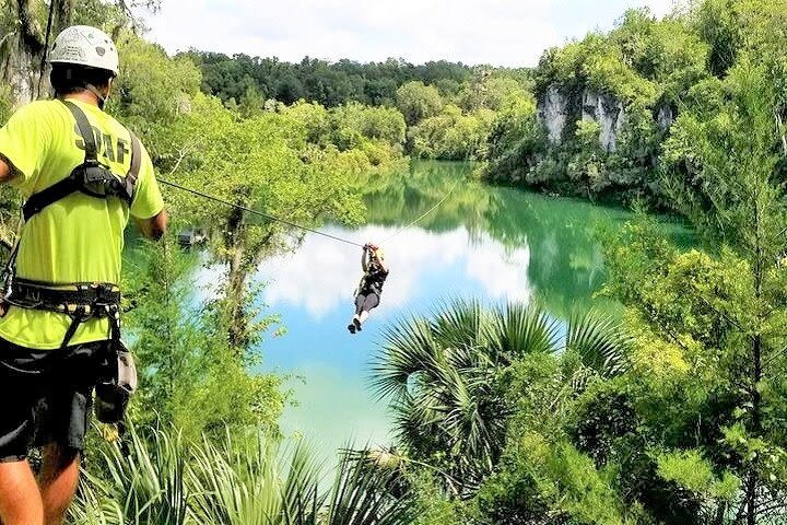 Big Cliff Canyon Zip Line Tour with 9 Zip Line Flights, 2 Sky Bridges, 1 Rappel image