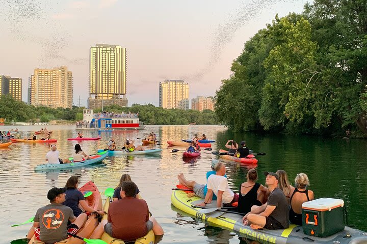 Downtown Austin Giant Paddleboard Tour at Sunset with Bats image