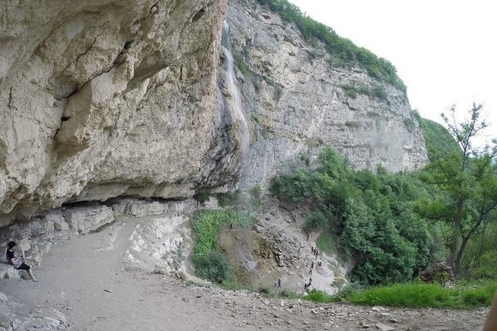 Highest waterfall and medieval castle image