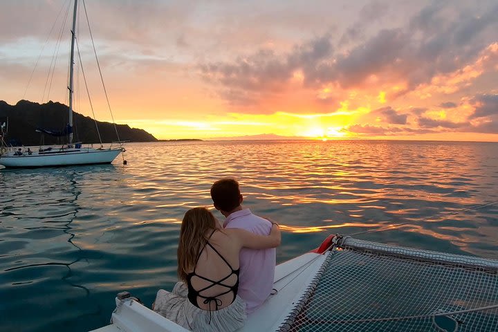 PRIVATE Sunset Cruise : Moorea Sailing on a Catamaran named Taboo image