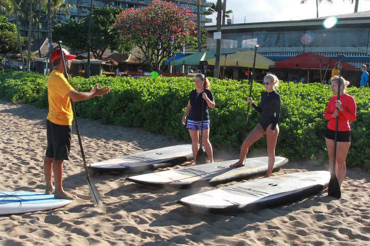 Stand-Up Paddle Board Lesson at Ka'anapali Beach image