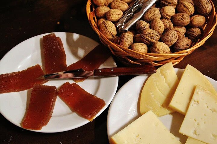 The mountains and traditional cider house restaurant in the San Sebastian region image