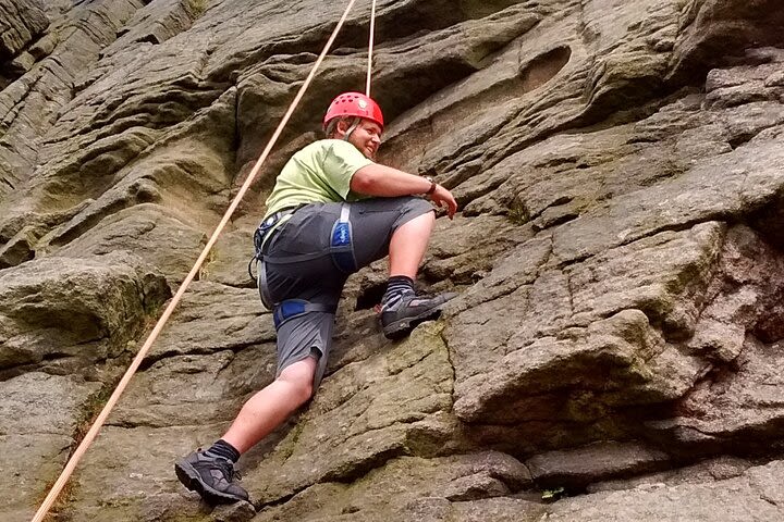 High Peak Small-Group Rock Climbing and Abseiling Experience image