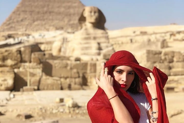 Giza Pyramids, Memphis City, Dahshur And Sakkara Pyramids, El-Moez Street And Dinner At Cairo Tower image