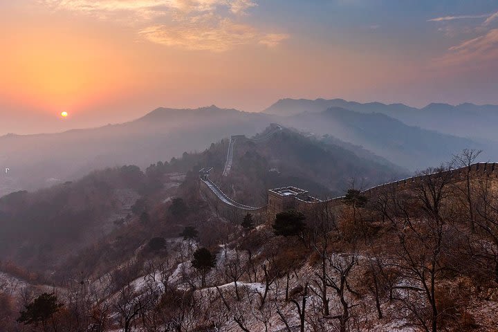 Sunrise on Great Wall of China MuTianYu Day Tour by Taxi with English Cab Driver image