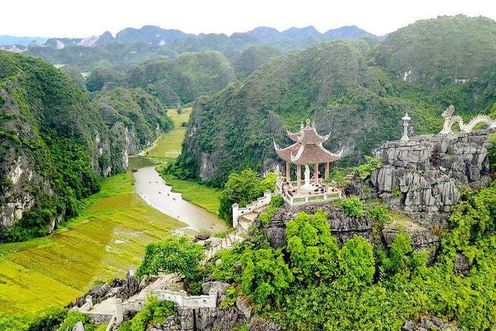 Day Tour Hoa Lu - Tam Coc - Mua cave: Buffet lunch, Boat, Bike, Hiking Mountain image