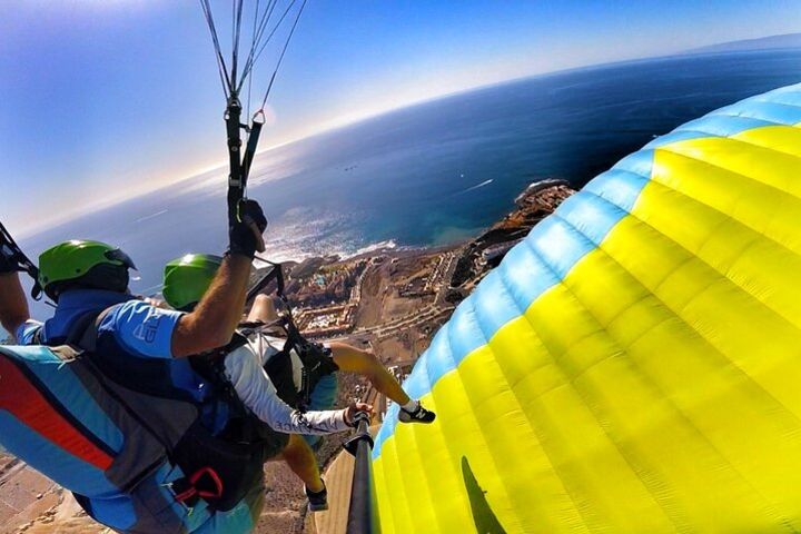 AEROBATIC paragliding tandem flight with Red Bull image