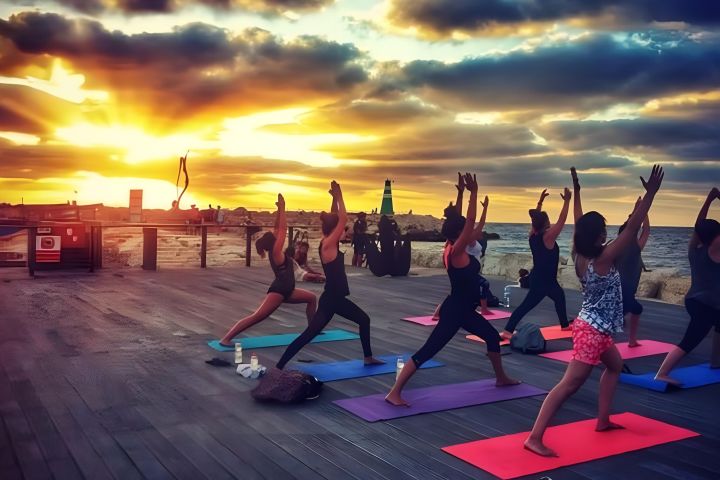 Sunset Yoga and Meditation in Tel Aviv image