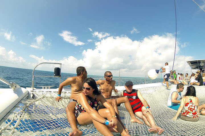 Tour Catamaran Sailing from Cancun to Isla Mujeres - With Open Bar  image