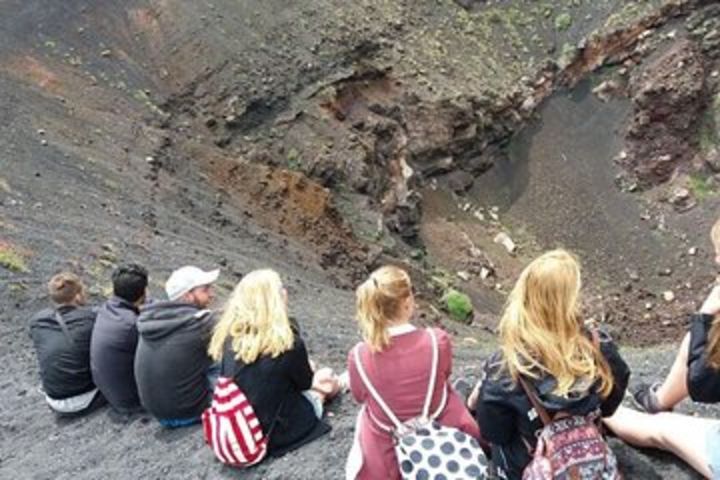 Trekking in the morning on Mount Etna image