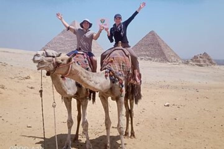 Giza Pyramids, Sphinx and Egyptian Museum Guided Day Tour from Cairo image