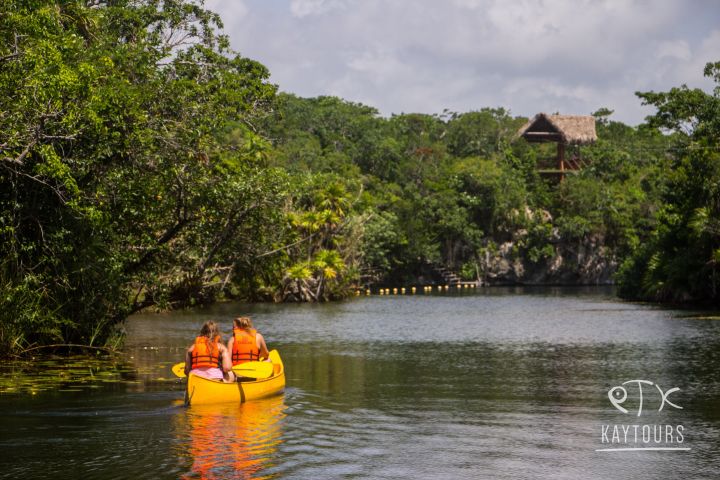 Private Exploration of 4 Cenotes with Ziplines and Canoes image