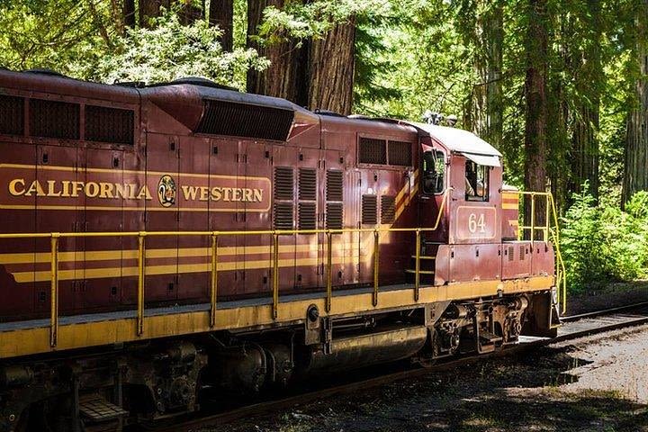 Skunk Train: Wolf Tree Turn from Willits image